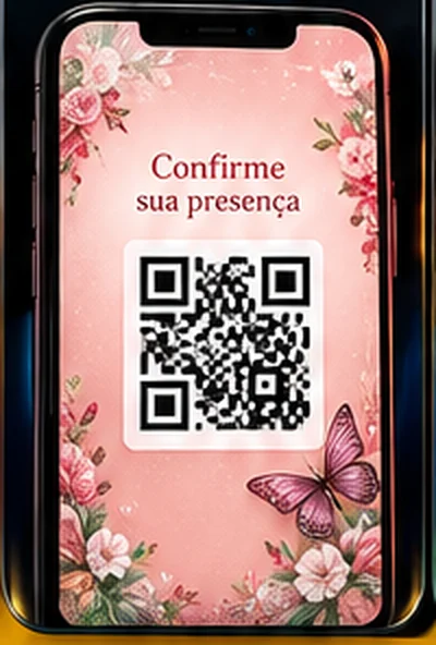 Convite com QR Code de confirmação