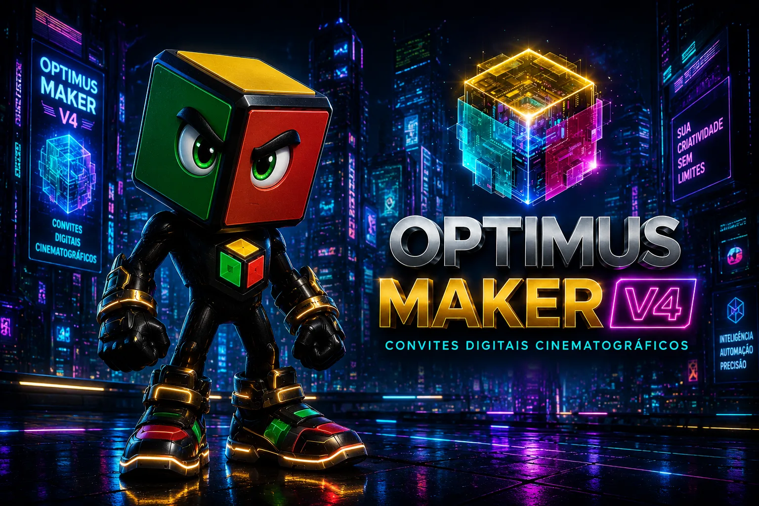 Optimus Maker V4 — Convites Digitais Cinematográficos